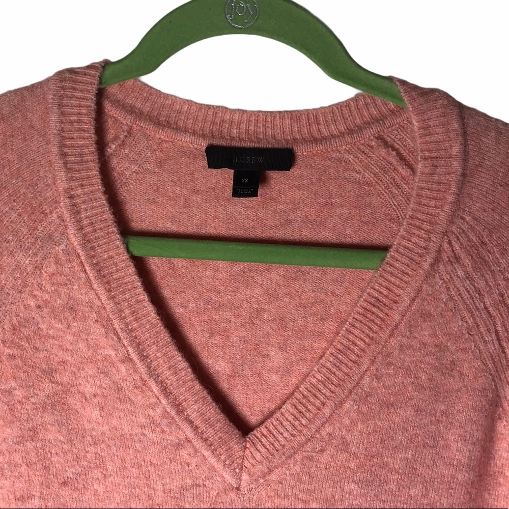 J crew alpaca wool‎ blend pink salmon sweater XS - Picture 4 of 12